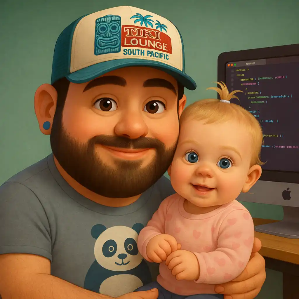 Illustration of Benjamin Rößl with child