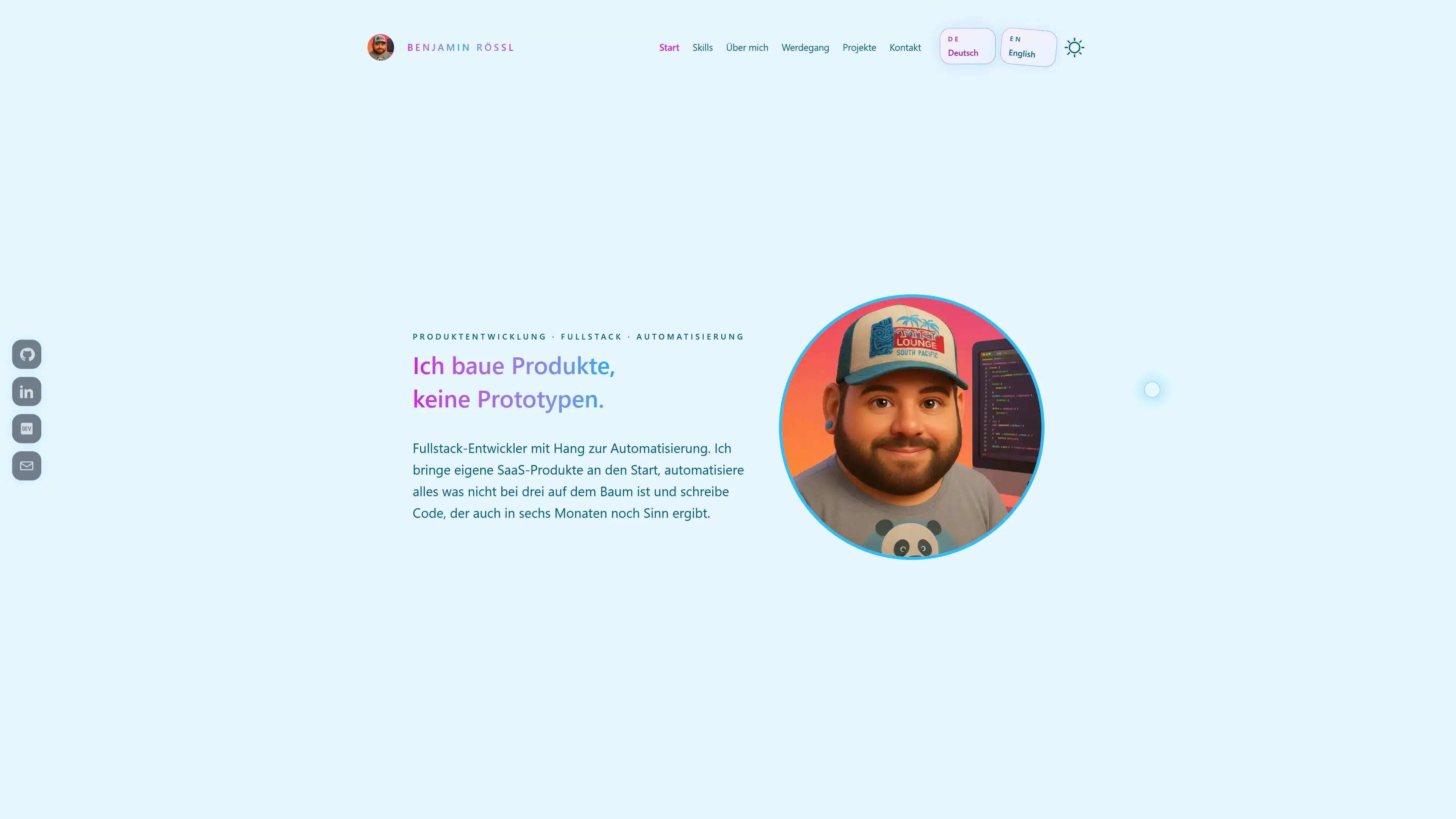 Portfolio preview light